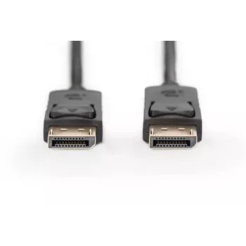 DIGITUS DisplayPort-Verbindungskabel, DP M/M, 10m mit Verriegelung, Full HD 1080p schwarz