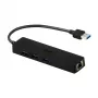 i-tec Advance USB 3.0 schlank HUB 3 Port Gigabit Ethernet Adapter Schwarz