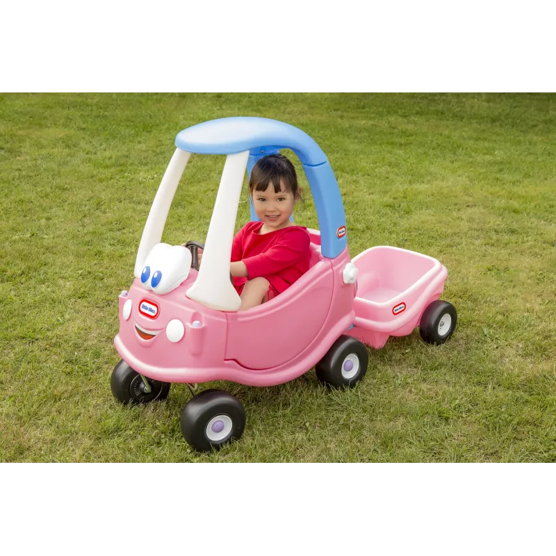 Little Tikes Cozy Coupe Princess, 1,5 Jahre, 4 Räder, Kunststoff, Blau, Pink, Weiß