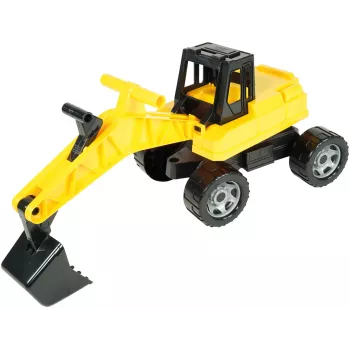 LENA GIGA TRUCKS 02047 Bagger schwarz-gelb