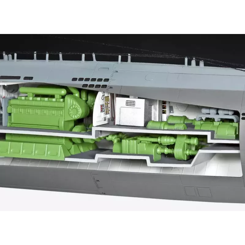 U-Boot-Modell Revell U-Boot Typ XXI U 2540 &Interieur