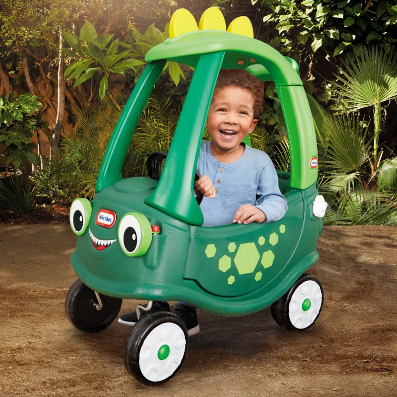 Little Tikes Cozy Coupe Dino, 1,5 Jahre, 4 Räder, Kunststoff, Schwarz, Grün