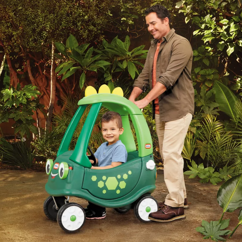 Little Tikes Cozy Coupe Dino, 1,5 Jahre, 4 Räder, Kunststoff, Schwarz, Grün