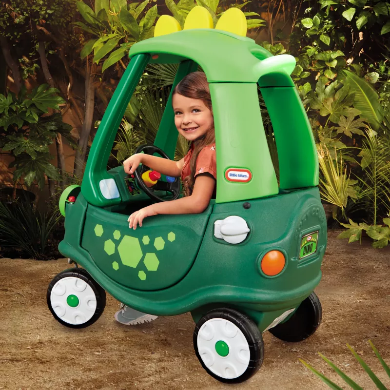 Little Tikes Cozy Coupe Dino, 1,5 Jahre, 4 Räder, Kunststoff, Schwarz, Grün