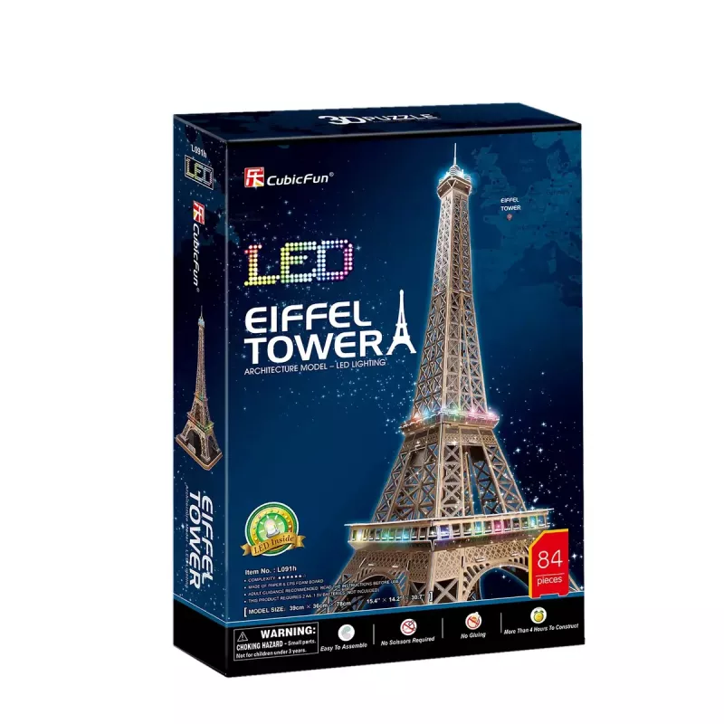 3D Puzzle CubicFun Eiffelturm LED