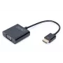 DIGITUS HDMI-zu-VGA-Konverteradapter Typ A - VGA (D-Sub) Anschluss, 3,5-mm-Audiobuchse schwarz