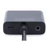 DIGITUS HDMI-zu-VGA-Konverteradapter Typ A - VGA (D-Sub) Anschluss, 3,5-mm-Audiobuchse schwarz