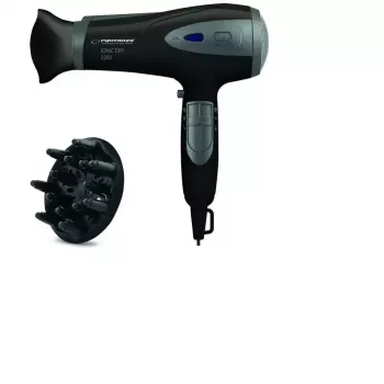 Haartrockner ESPERANZA Vivien EBH005K — 2200 W, ionisch, 3 Heizstufen, 2 Geschwindigkeiten, Diffusor & Konzentrator, schwarz