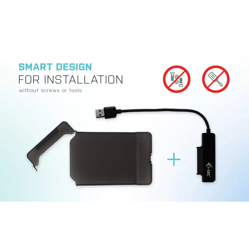 HDD/SSD-Gehäuse i-tec MySafe USB 3.0 Easy 2,5 Zoll externes Gehäuse schwarz