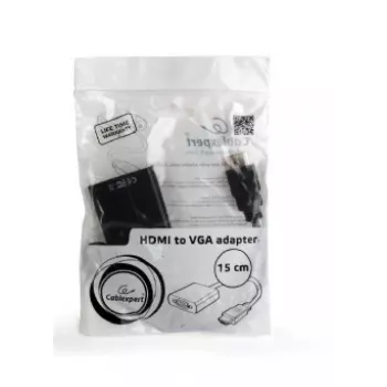 GEMBIRD HDMI zu VGA Adapterkabel, Einzelanschluss Schwarz