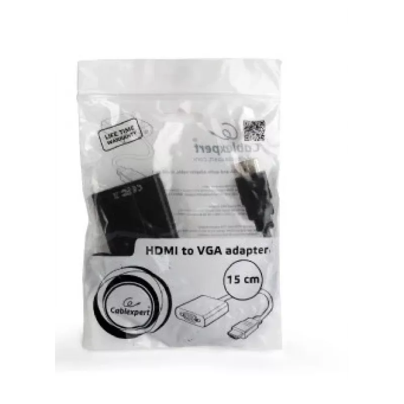 GEMBIRD HDMI zu VGA Adapterkabel, Einzelanschluss Schwarz