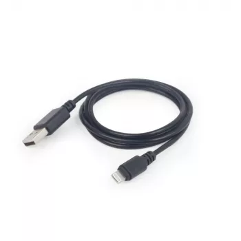 GEMBIRD USB-auf-Apple-Lightning-Sync- und Ladekabel, 2m - Schwarz