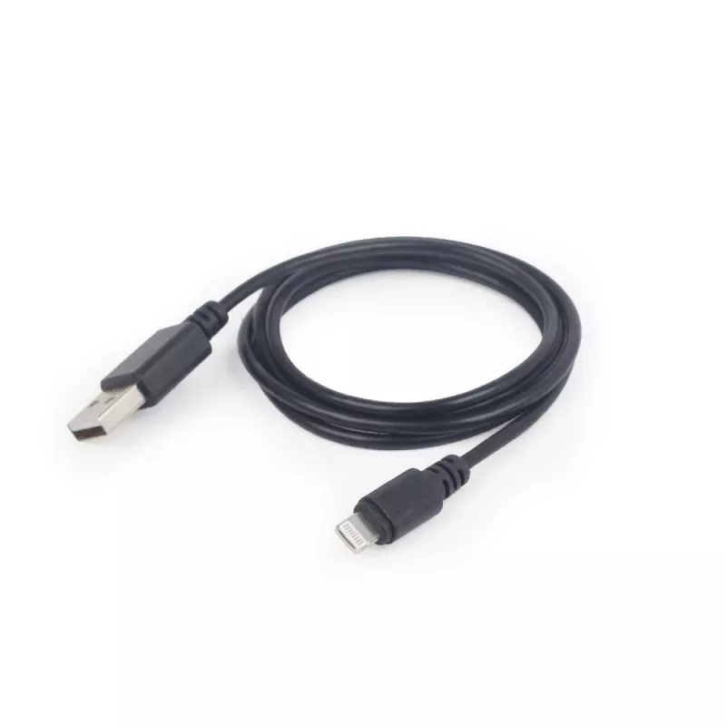 GEMBIRD USB-auf-Apple-Lightning-Sync- und Ladekabel, 2m - Schwarz