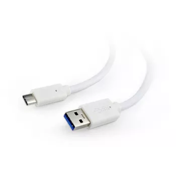 GEMBIRD USB 3.0 AM auf Type-C Kabel (AM/CM) 1 m - Weiß
