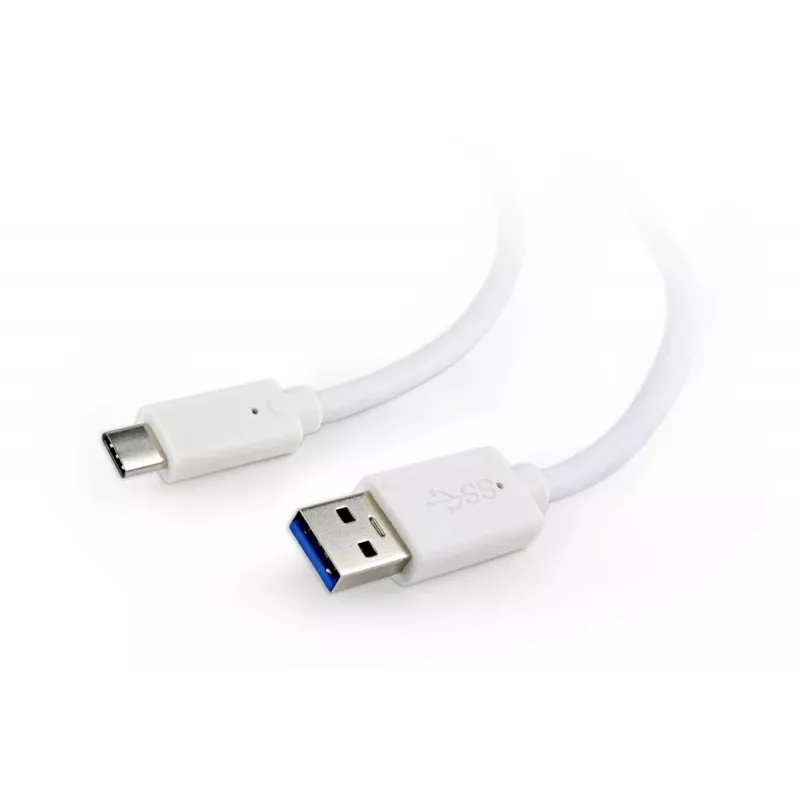 GEMBIRD USB 3.0 AM auf Type-C Kabel (AM/CM) 1 m - Weiß