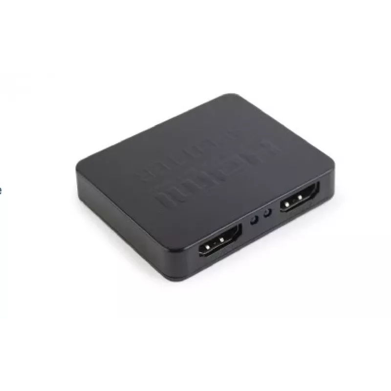HDMI-Videosplitter GEMBIRD DSP-2PH4-03 — 2x HDMI-Ausgänge, bis zu 3840×2160, 225 MHz Bandbreite, HDCP, 5 V DC, schwarz