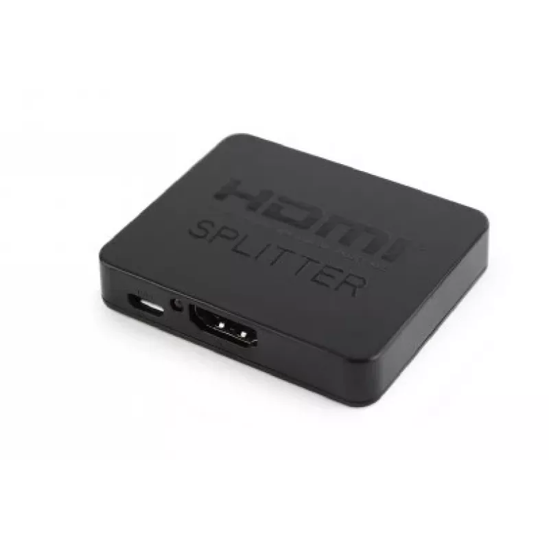 HDMI-Videosplitter GEMBIRD DSP-2PH4-03 — 2x HDMI-Ausgänge, bis zu 3840×2160, 225 MHz Bandbreite, HDCP, 5 V DC, schwarz
