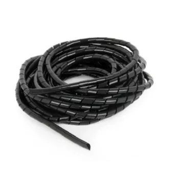 GEMBIRD 12mm Spiral-Kabelschlauch, 10 m – Schwarz