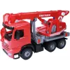 LENA GIGA TRUCKS Feuerwehrkranwagen Arocs, Kranwagenmodell, 3 Jahr(e), Schwarz, Grau, Rot
