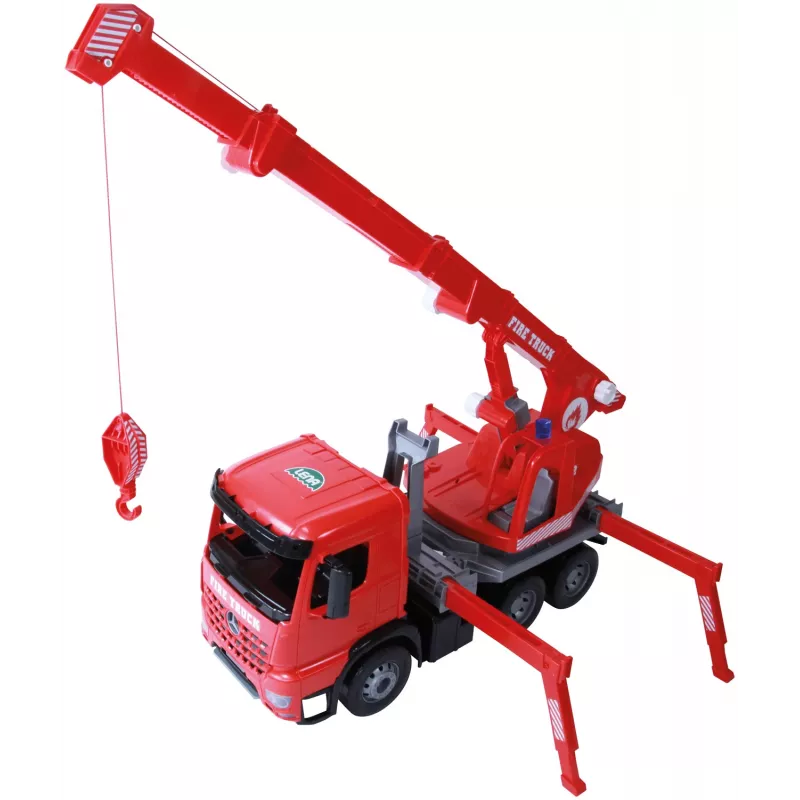 LENA GIGA TRUCKS Feuerwehrkranwagen Arocs, Kranwagenmodell, 3 Jahr(e), Schwarz, Grau, Rot