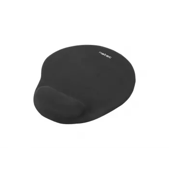 Mauspad NATEC Marmot Schwarz mit Gel-Handgelenkauflage, Stoffoberfläche 245×225×22 mm