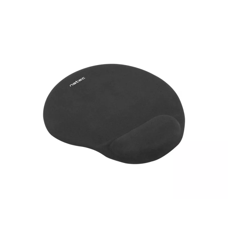 Mauspad NATEC Marmot Schwarz mit Gel-Handgelenkauflage, Stoffoberfläche 245×225×22 mm
