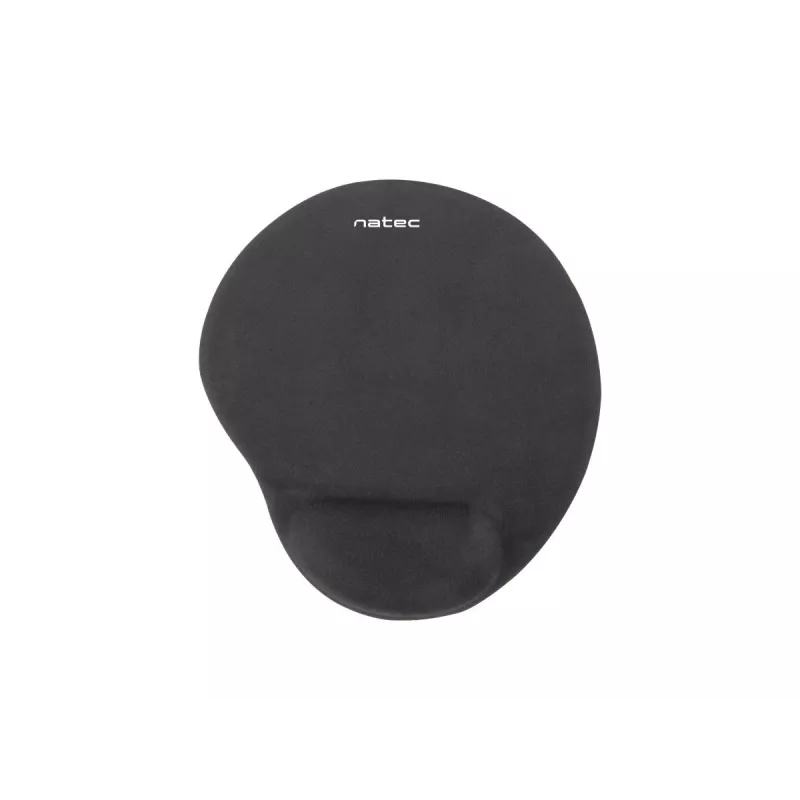 Mauspad NATEC Marmot Schwarz mit Gel-Handgelenkauflage, Stoffoberfläche 245×225×22 mm