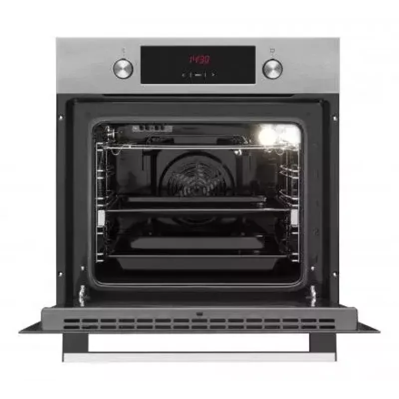 Einbau-Elektrobackofen AMICA EB7541D Fine, 65 L, Dampfreinigung, Umluft, Grill, Edelstahl