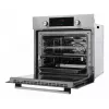 Einbau-Elektrobackofen AMICA EB7541D Fine, 65 L, Dampfreinigung, Umluft, Grill, Edelstahl