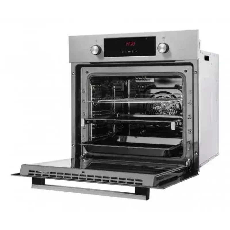 Einbau-Elektrobackofen AMICA EB7541D Fine, 65 L, Dampfreinigung, Umluft, Grill, Edelstahl