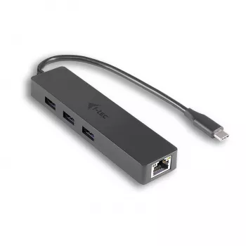 i-tec Advance USB-C schlank Passiver HUB 3 Port + Gigabit Ethernet Adapter