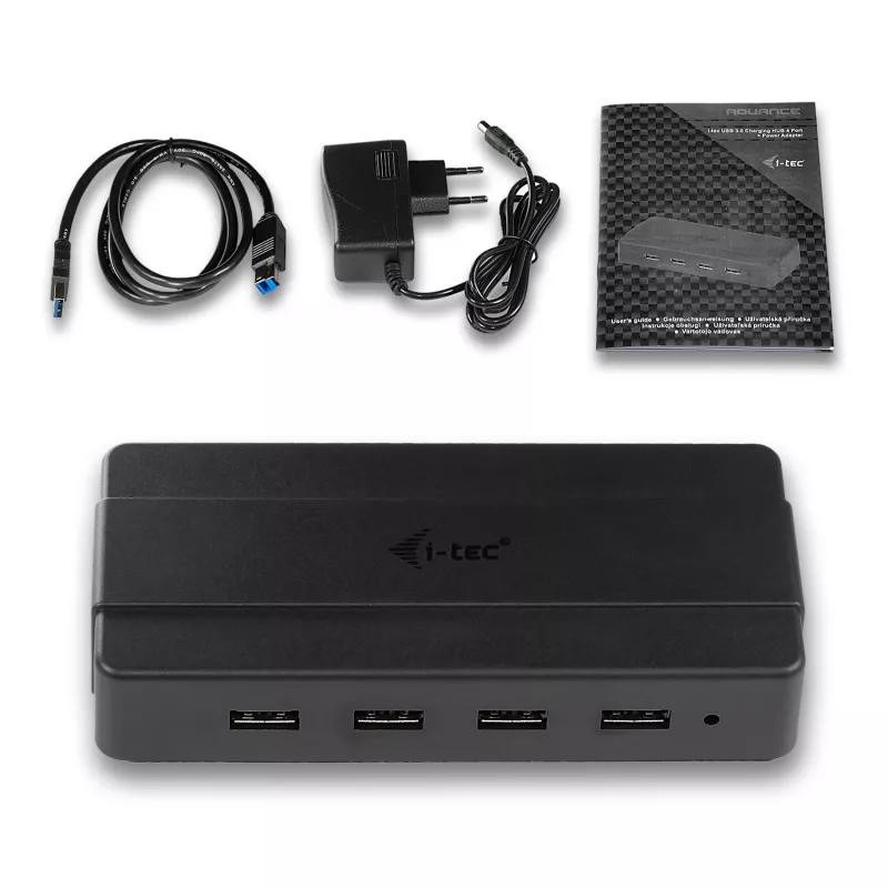 i-tec USB 3.0 Charging HUB 4 Ports Netzteil USB 3.2 Gen 1 Type-B