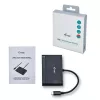 USB-C auf HDMI Reiseadapter ITEC i-tec USB C HDMI Reiseadapter PD/Daten – Schwarz, Chipsatz RTS5403/RTS5404/RTS5411/PS176, 90×58×14 mm