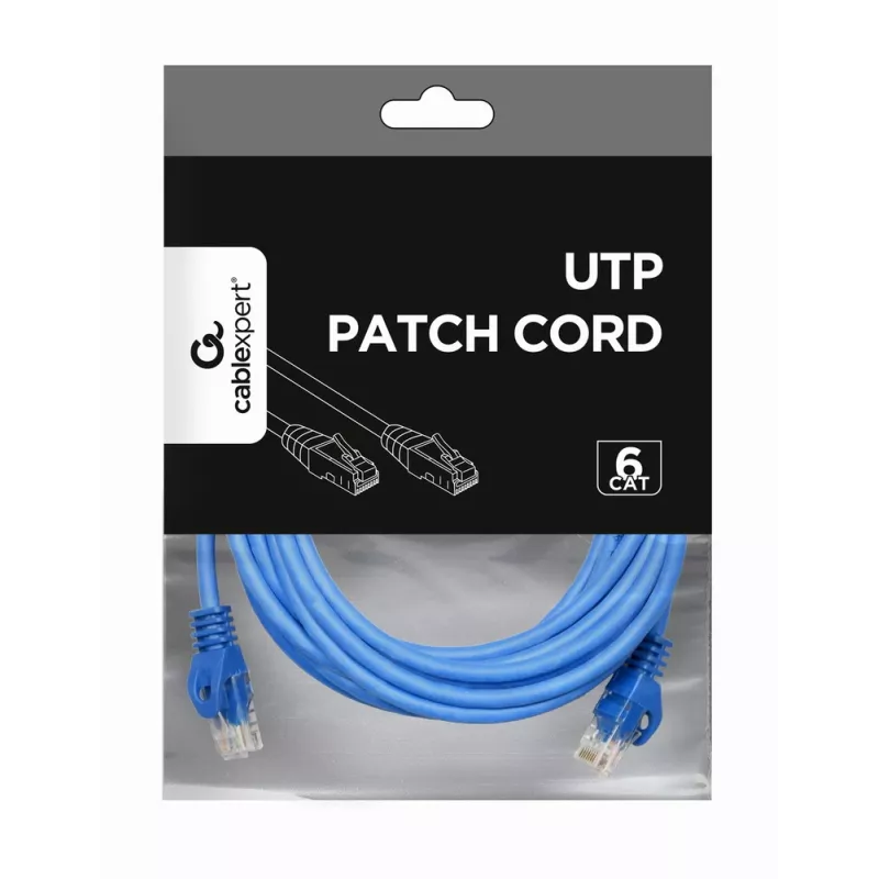 Netzwerkkabel Gembird PP6U-3M RJ-45 Cat6 3m blau