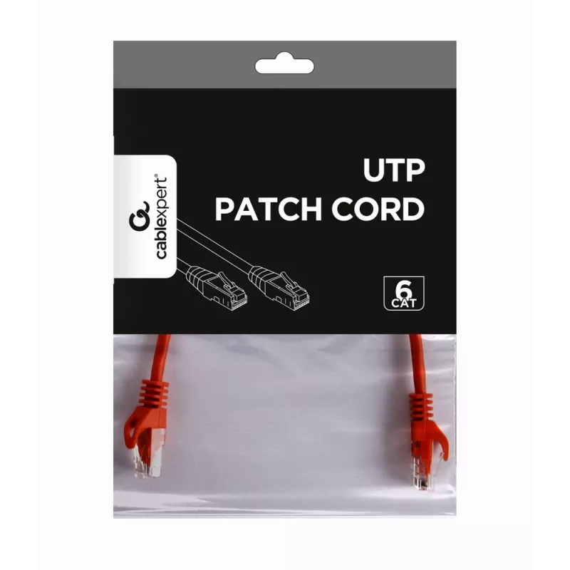 GEMBIRD Patchkabel - CAT6 - UTP - 25cm - Rot