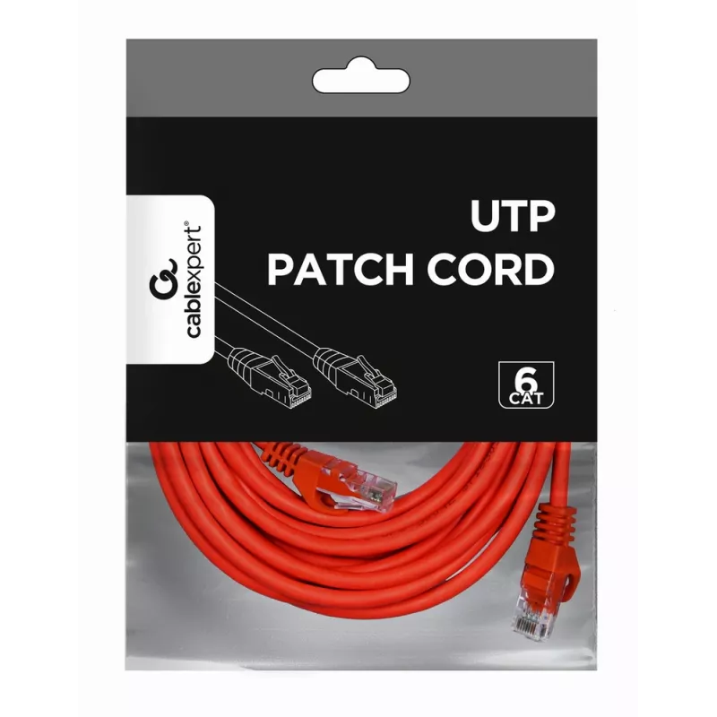 GEMBIRD Patch Kabel - CAT6 - UTP - 5m - Red