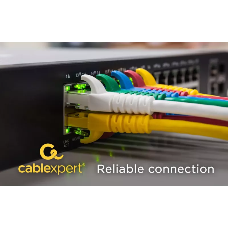 Netzwerkkabel Gembird PP6U-3M RJ-45 Cat6 3 m Gelb