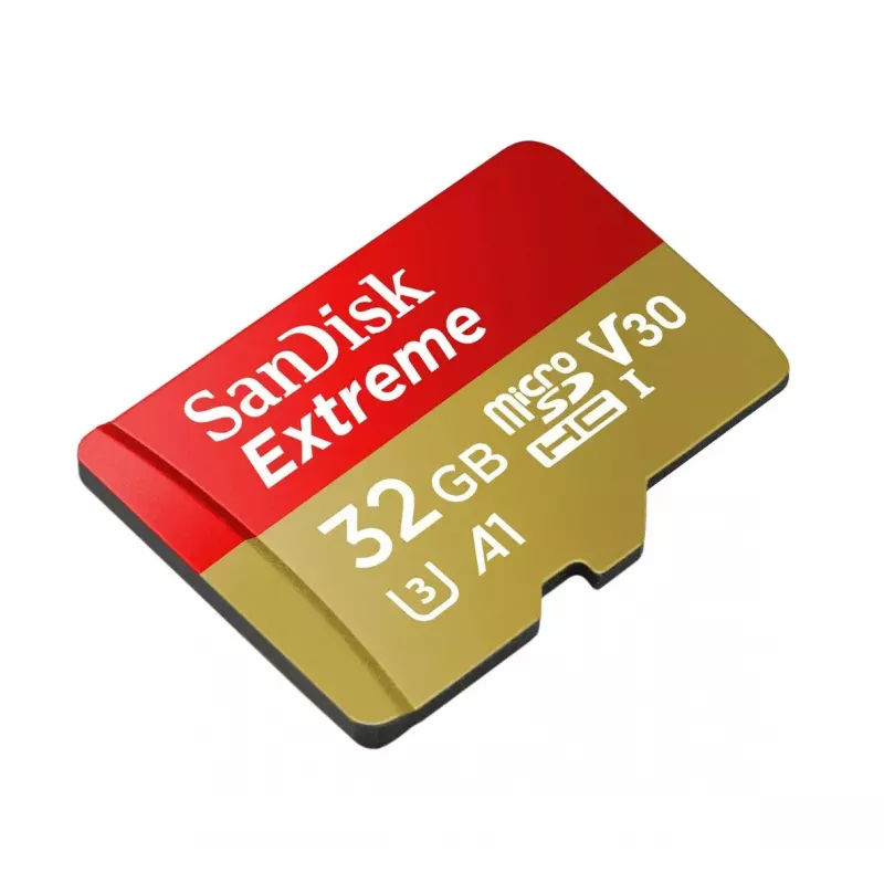 WESTERN DIGITAL SanDisk micro SDXC Extreme 32GB (A1/ V30/ U3/ UHS-I/ Cl.10/ R100/ W60) + Adapter für Action-Cam