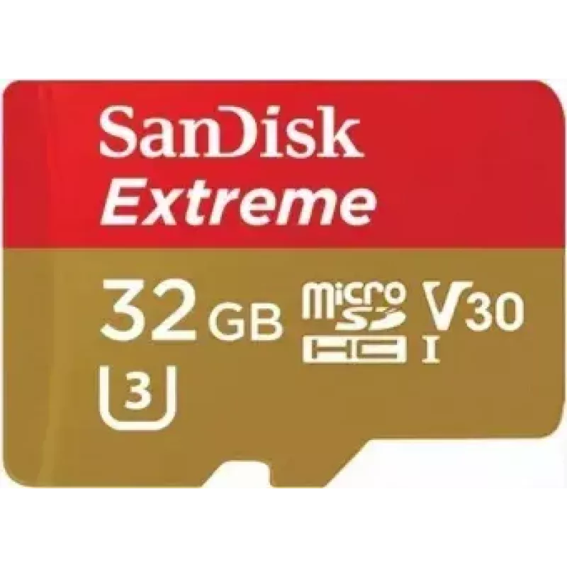 WESTERN DIGITAL SanDisk micro SDXC Extreme 32GB (A1/ V30/ U3/ UHS-I/ Cl.10/ R100/ W60) + Adapter für Action-Cam