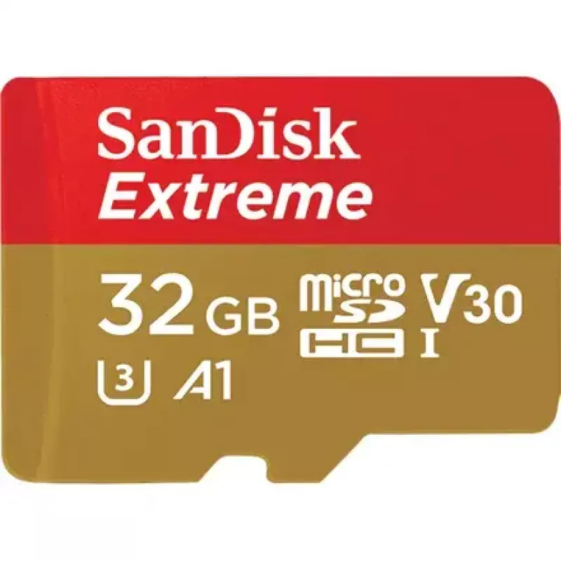 WESTERN DIGITAL SanDisk micro SDXC Extreme 32GB (A1/ V30/ U3/ UHS-I/ Cl.10/ R100/ W60) + Adapter für Action-Cam