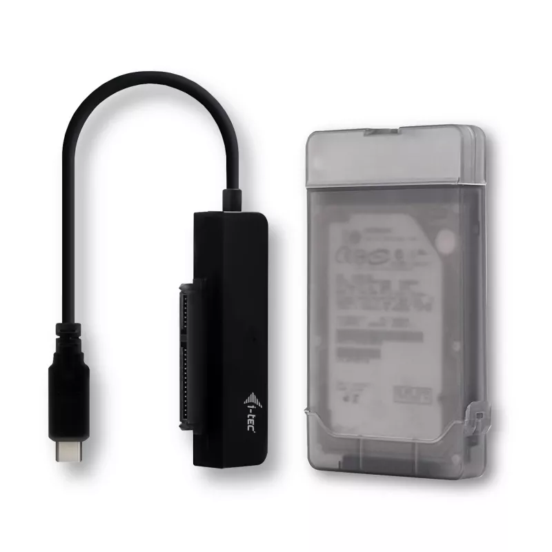 i-tec MySafe USB-C 3.1 Gen. 2 easy, HDD/SSD-Gehäuse, 2,5 Zoll, Serial ATA, Serial ATA II, Serial ATA III, 10 Gbit/s, USB-Konnektivität, Schwarz