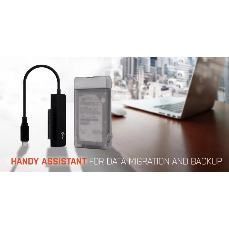 i-tec MySafe USB-C 3.1 Gen. 2 easy, HDD/SSD-Gehäuse, 2,5 Zoll, Serial ATA, Serial ATA II, Serial ATA III, 10 Gbit/s, USB-Konnektivität, Schwarz