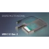i-tec MySafe USB-C 3.1 Gen. 2 easy, HDD/SSD-Gehäuse, 2,5 Zoll, Serial ATA, Serial ATA II, Serial ATA III, 10 Gbit/s, USB-Konnektivität, Schwarz