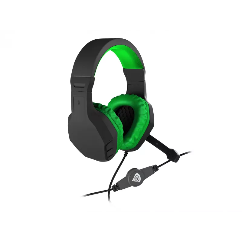 GENESIS Argon 200 Headset Kabelgebundenes Gaming-Headset Schwarz, Grün