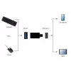 USB-Grafikadapter Gembird A-USB3-CMAF-01 — USB Type-C auf USB (USB 2.0 / 3.2 Gen 1), kompakt schwarz