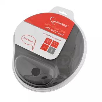 GEMBIRD Mauspad mit Gel-Handgelenkauflage Grau