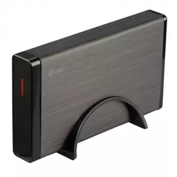 i-tec MYSAFE Advanced 3.5 Zoll USB 3.0, HDD-Gehäuse, 3.5 Zoll, Serial ATA, Serial ATA II, Serial ATA III, 5 Gbit/s, USB-Anschluss, Schwarz, Metallisch