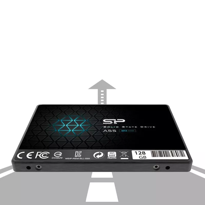 SILICON POWER SSD - A55 - 128GB - 2,5 Zoll - SATA III Slc