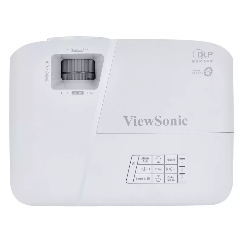 Viewsonic PA503S Datenprojektor Standard-Throw-Projektor 3600 ANSI Lumen DLP SVGA (800x600) Grau, Weiß