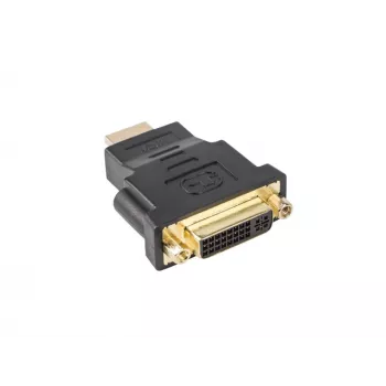 LANBERG Gender-Changer-Kabel HDMI (Stecker) auf DVI-D (Buchse, 24+5) schwarz, 1920x1080@60Hz, ABS-Gehäuse